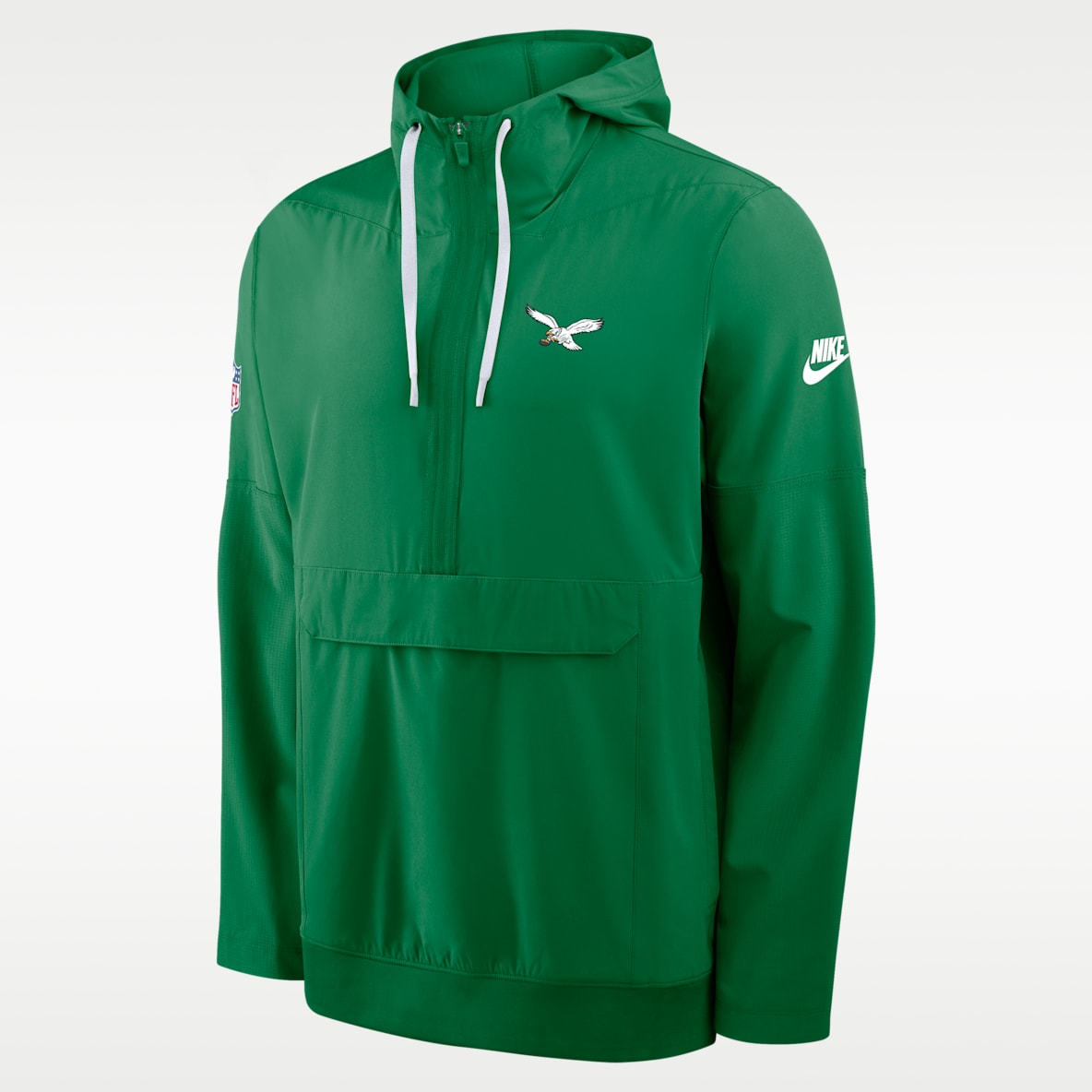Philadelphia Eagles Alt Anorak Chamarra con gorro de medio cierre Nike de la NFL para hombre