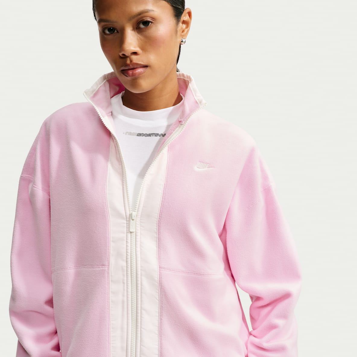 Nike Sportswear Sudadera de cierre completo Therma-FIT holgada para mujer