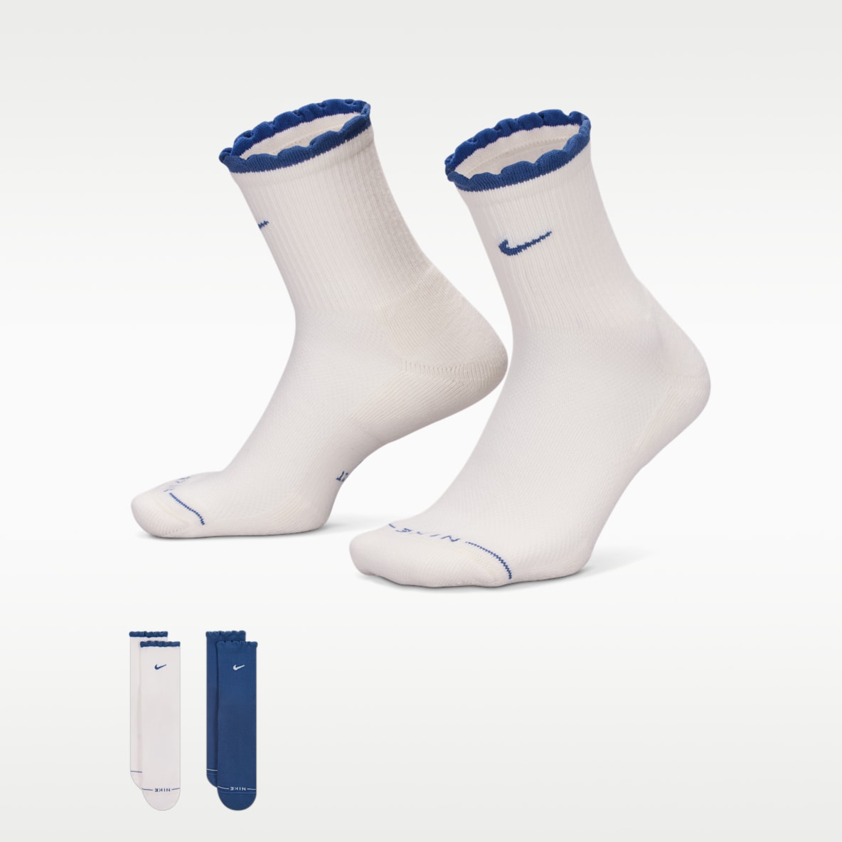 Nike Everyday Elevated Mid-Crew Socks (2 Pairs)