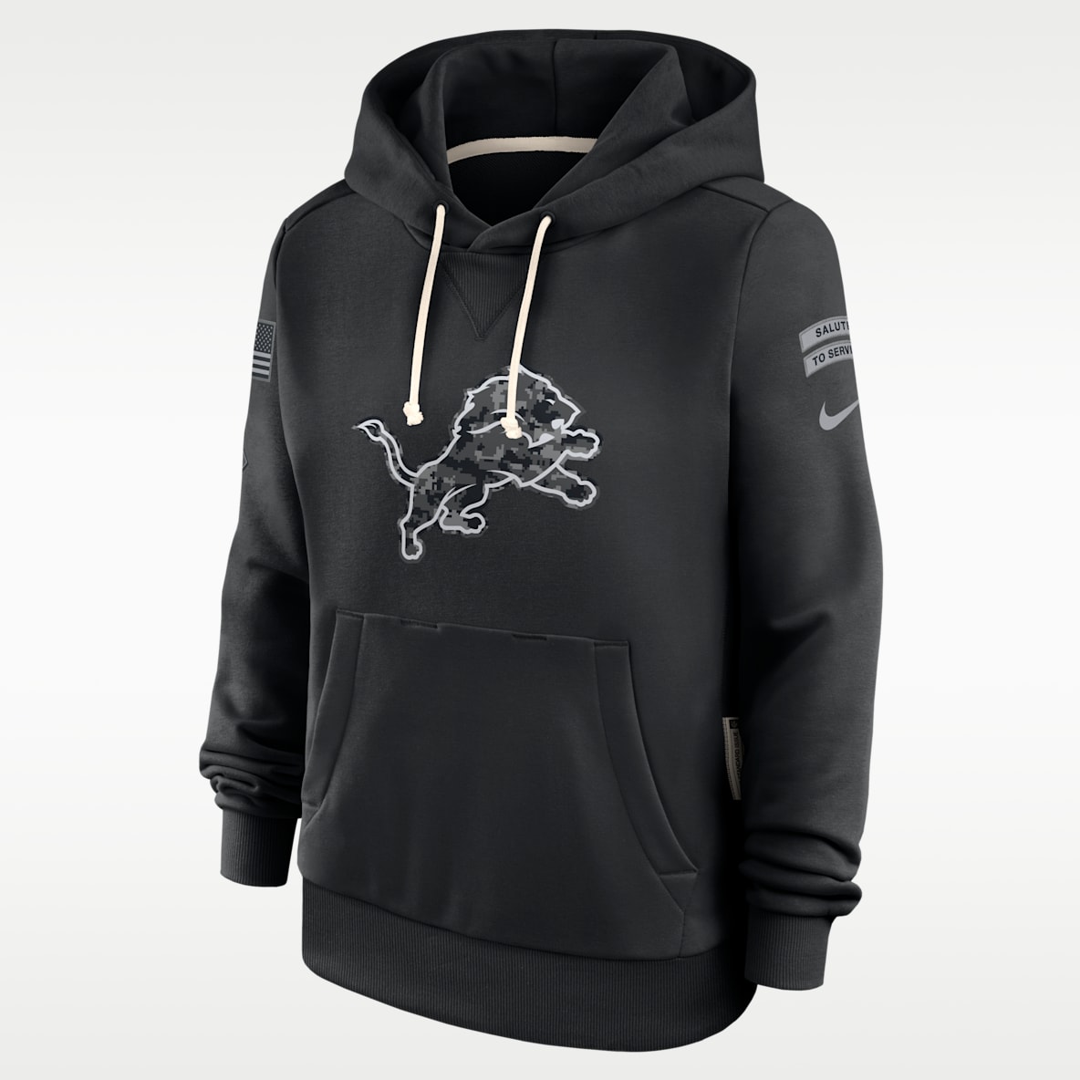 Detroit Lions Salute to Service Sideline Women's Nike Dri-FIT NFL Pullover Hoodie