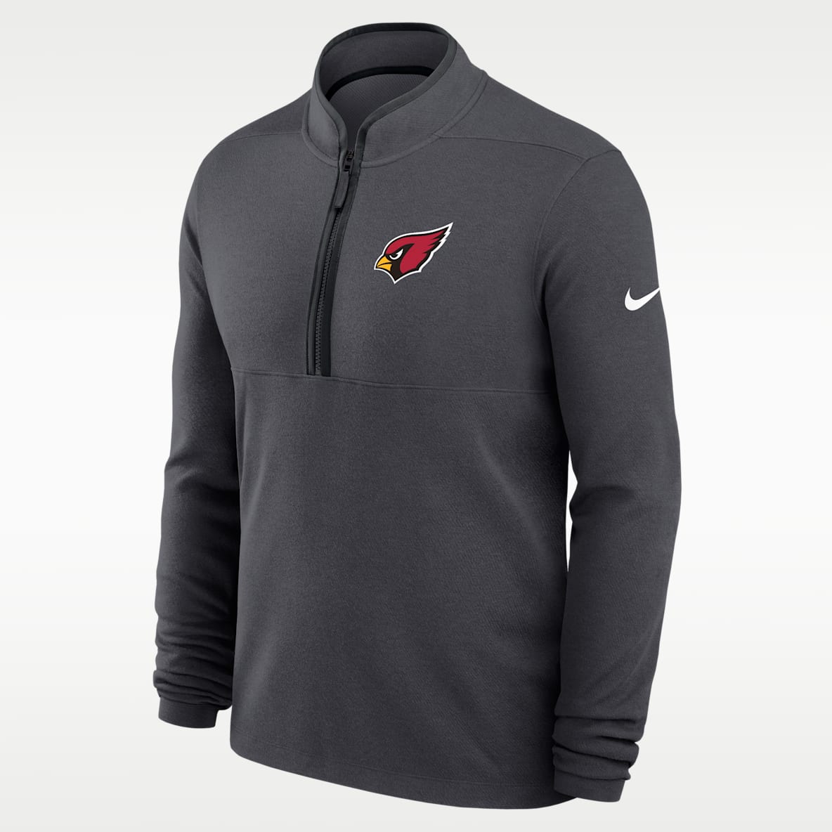 Arizona Cardinals Logo Victory Men's Nike Dri-FIT NFL 1/2-Zip Long-Sleeve Top