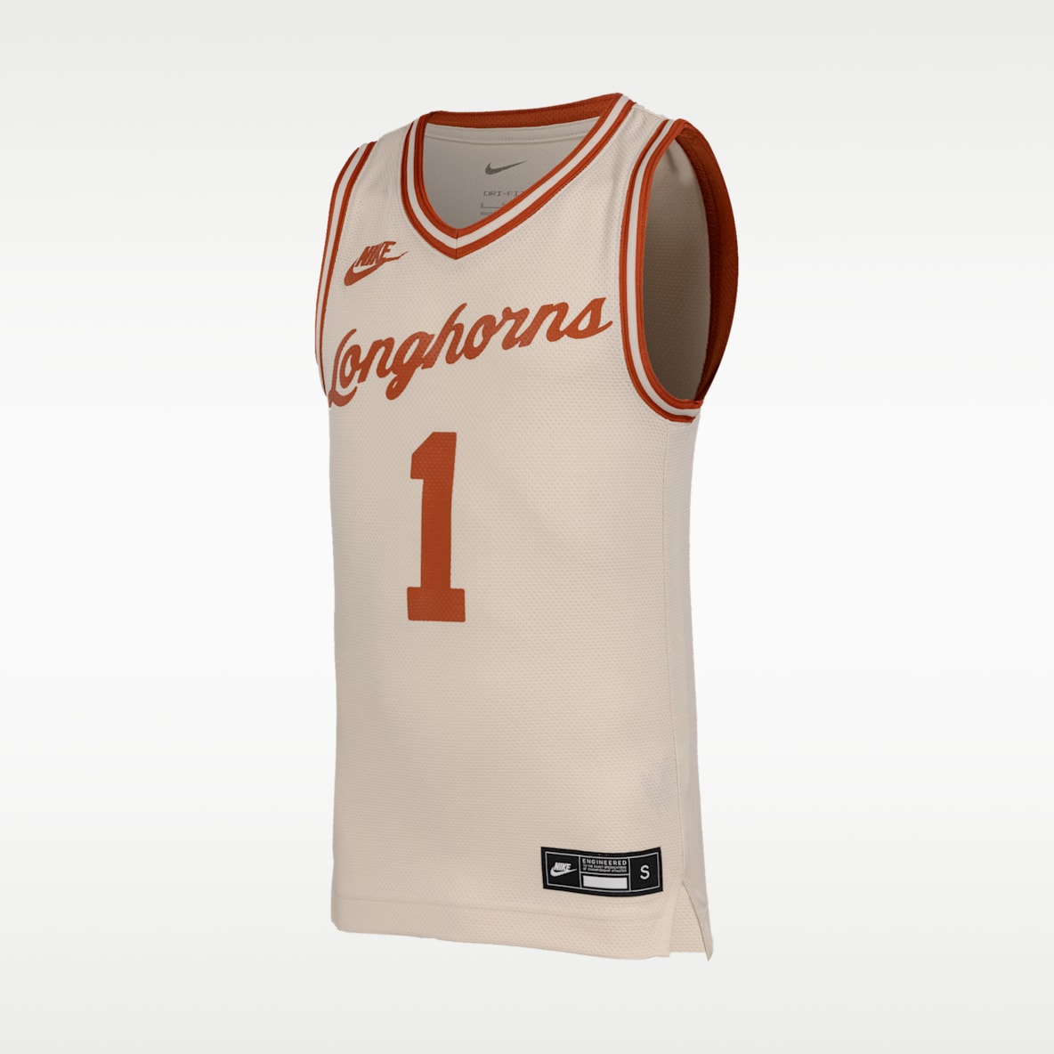 Texas Longhorns Jersey de básquetbol Nike Replica para niños talla grande
