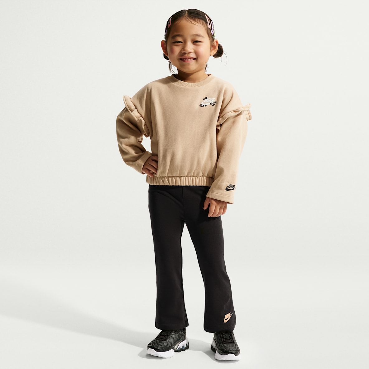 Nike Toddler Ruffle Crew and Flared Leggings Set