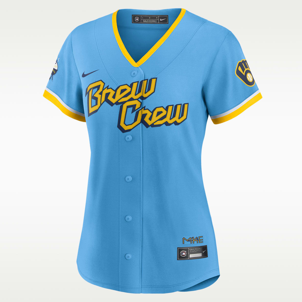 MLB Milwaukee Brewers City Connect (Christian Yelich) Jersey de béisbol Replica para mujer