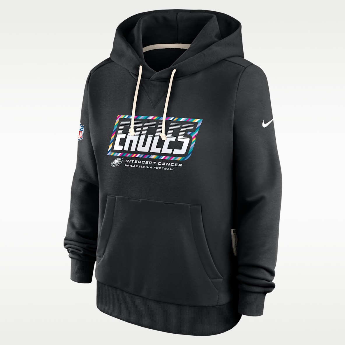 Philadelphia Eagles Crucial Catch Standard Issue Women's Nike Dri-FIT NFL Pullover Hoodie