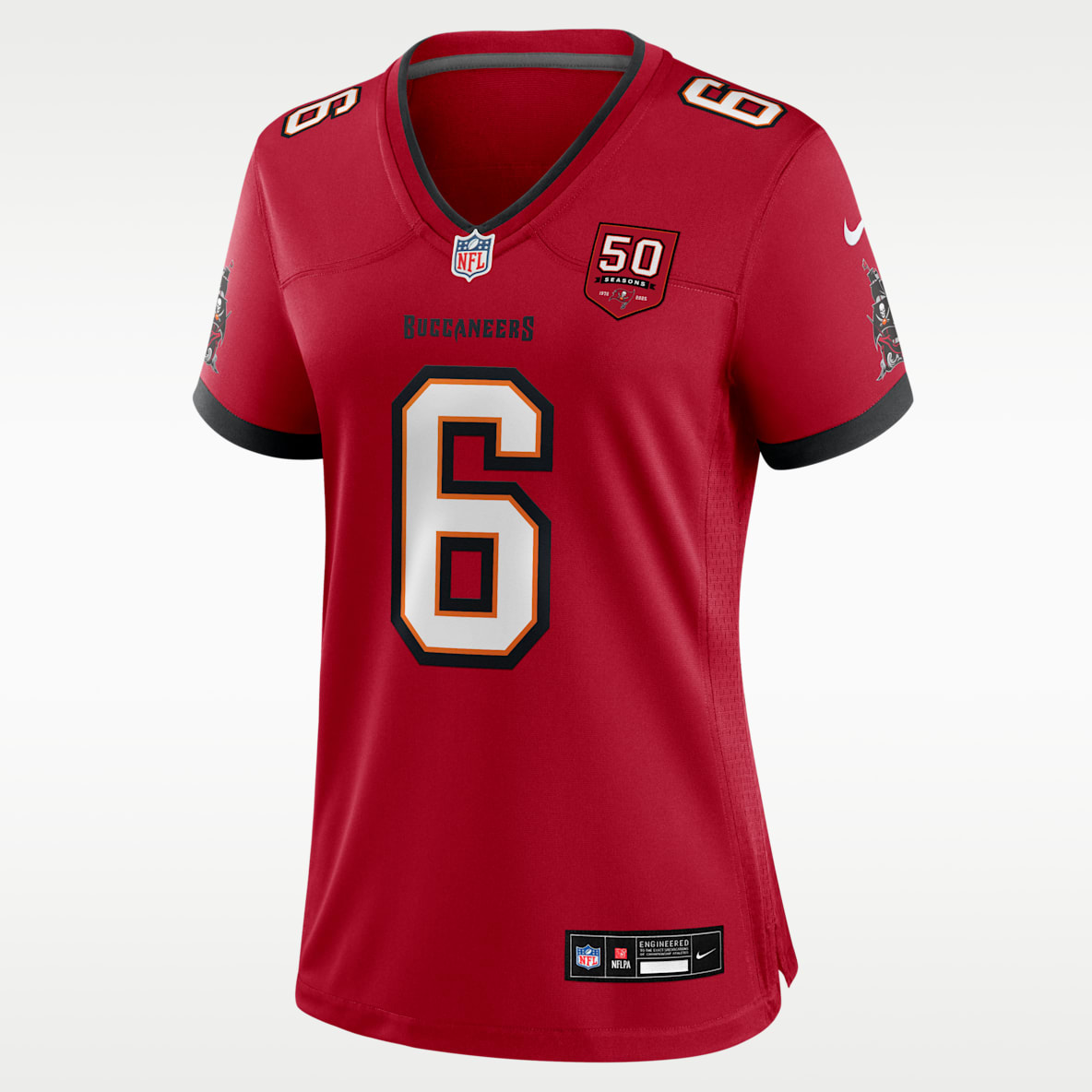 Baker Mayfield Tampa Bay Buccaneers 50th Anniversary Women’s Nike NFL Game Jersey