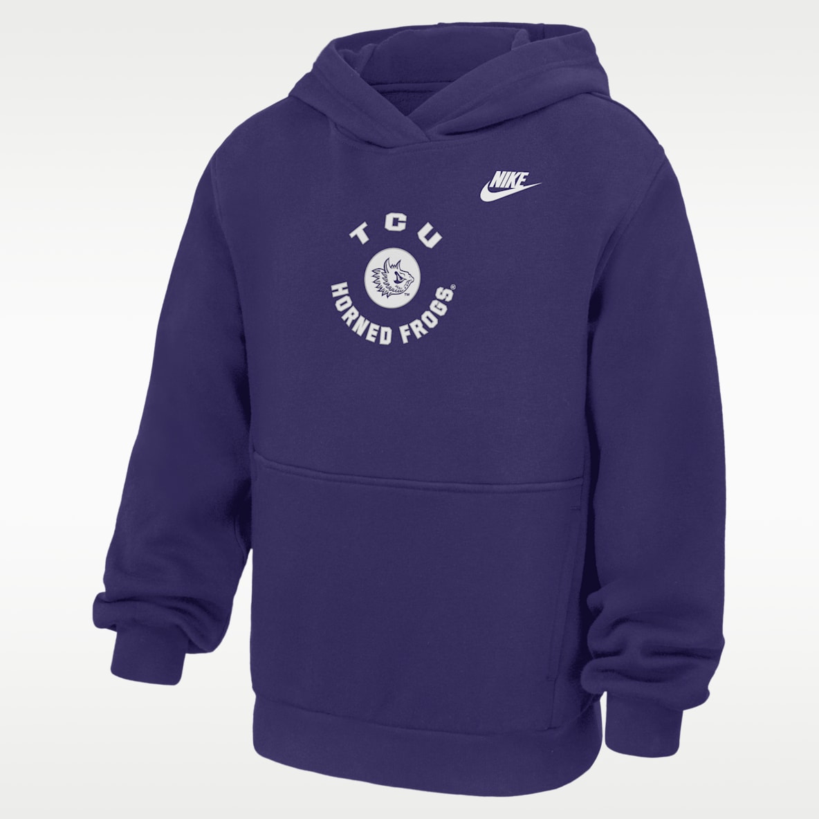 TCU Horned Frogs Club Big Kids' Nike Pullover Fleece Hoodie