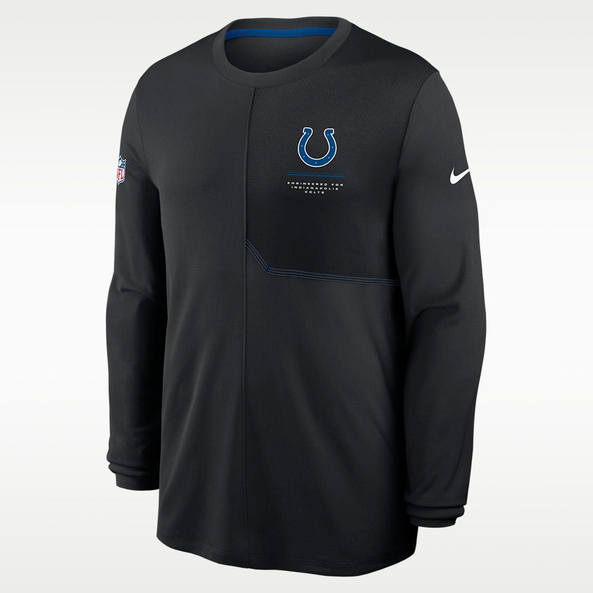 Indianapolis Colts Sideline Coach Men's Nike Dri-FIT NFL Long-Sleeve Top