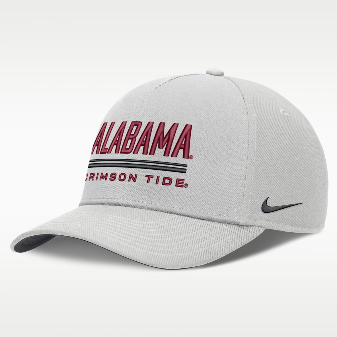 Alabama Sideline Practice Rise Gorra universitaria Nike Dri-FIT ajustable para hombre