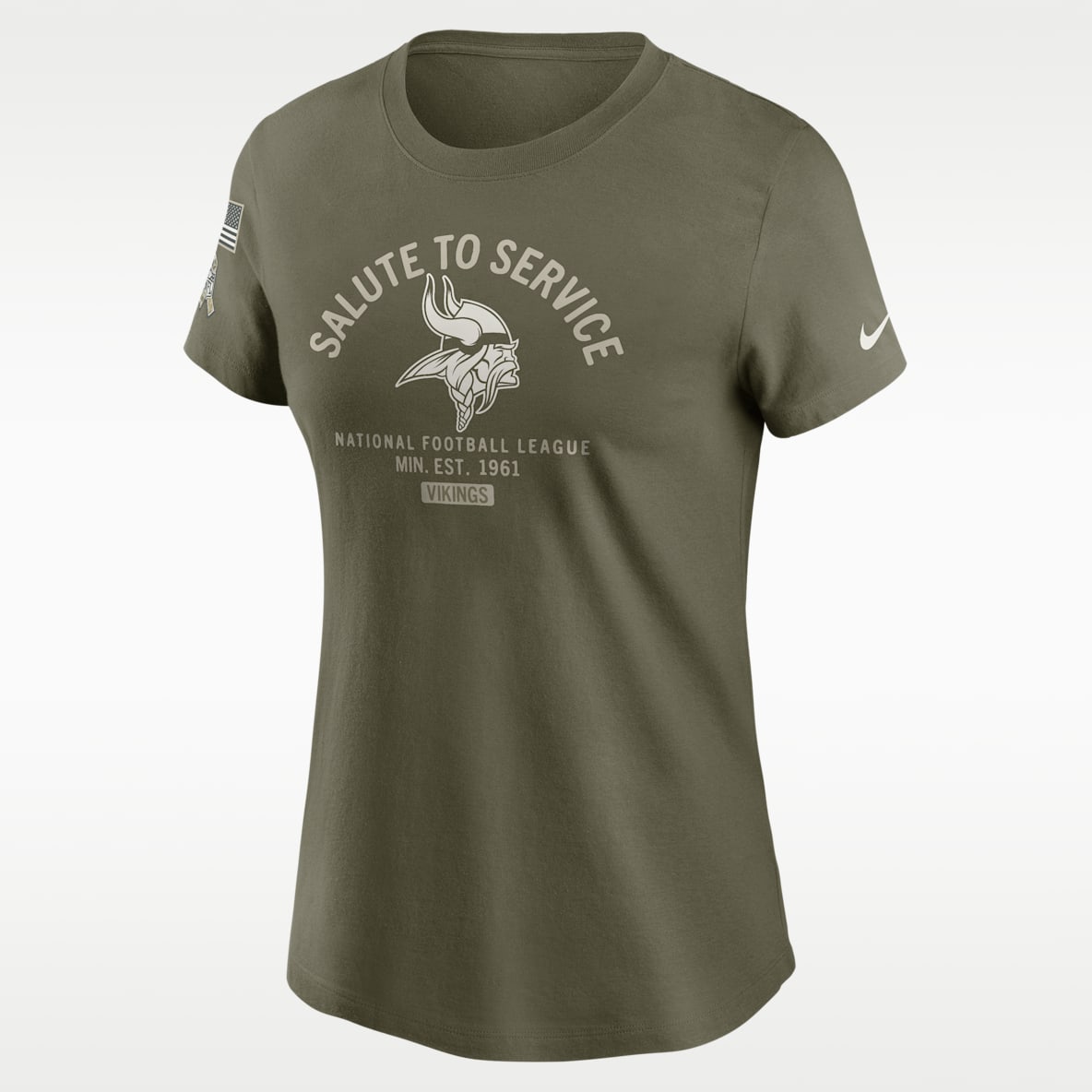 Minnesota Vikings Salute to Service Sideline Women's Nike NFL T-Shirt