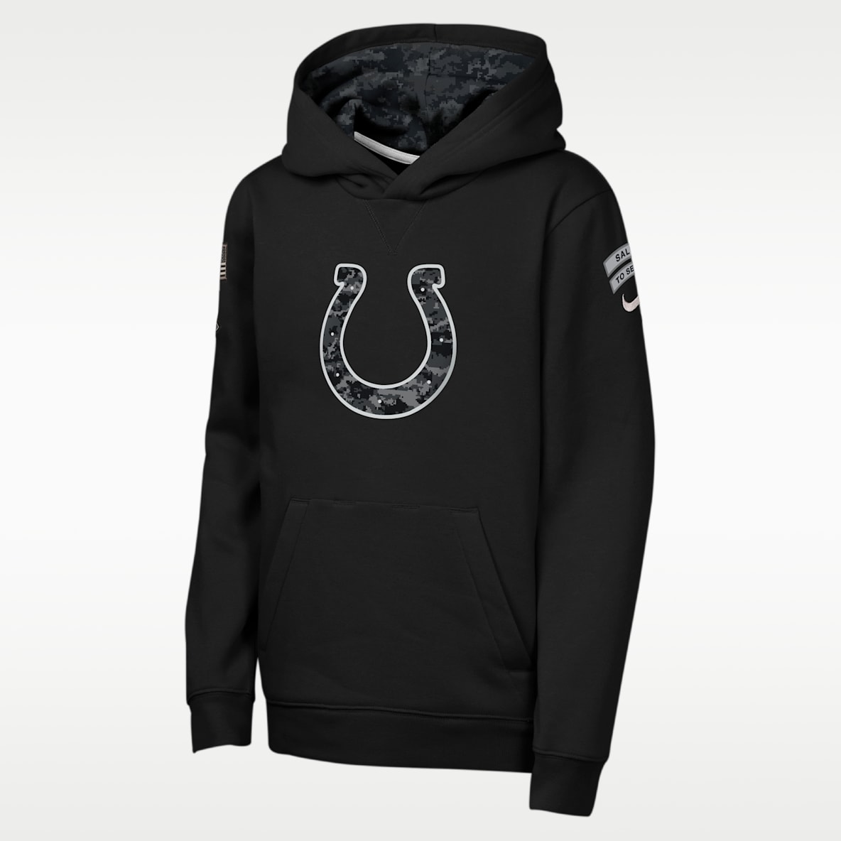 Indianapolis Colts Salute to Service Sideline Club Big Kids' Nike NFL Pullover Hoodie