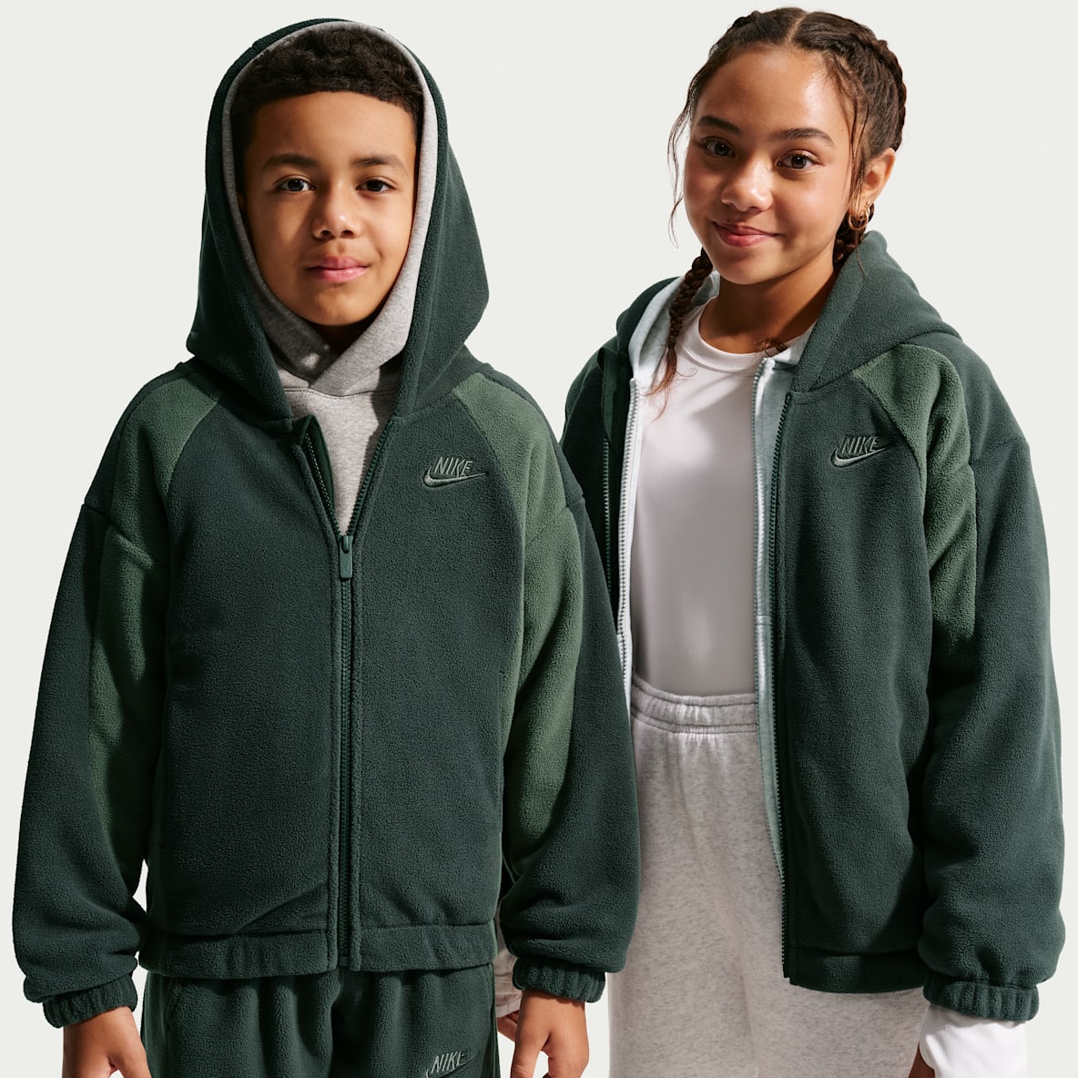 Nike Club Fleece Big Kids' Winterized Full-Zip Hoodie
