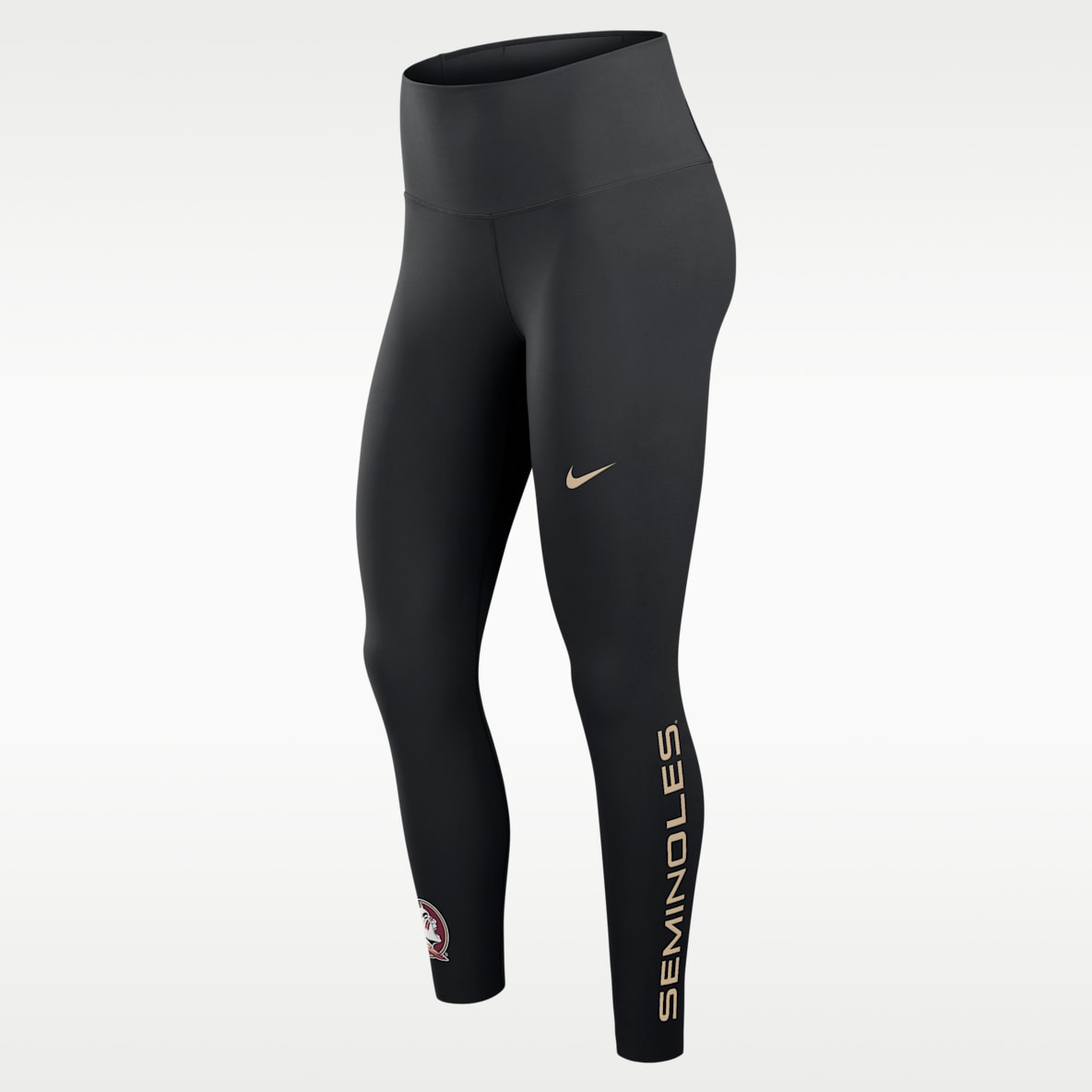 Florida State Zenvy Leggings universitarios de tiro alto de 7/8 Nike Dri-FIT para mujer