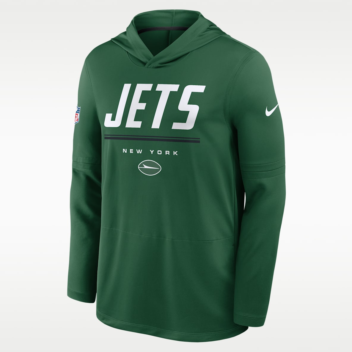New York Jets Sideline Men's Nike Dri-FIT NFL Long-Sleeve Hooded Top