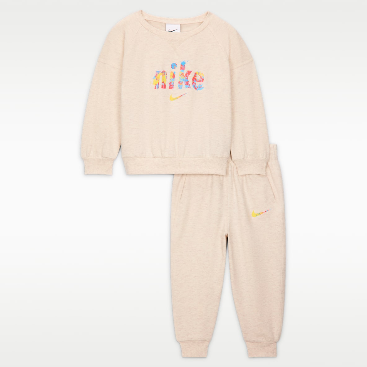 Nike E1D1 Baby (12-24M) French Terry 2-Piece Graphic Crew Set