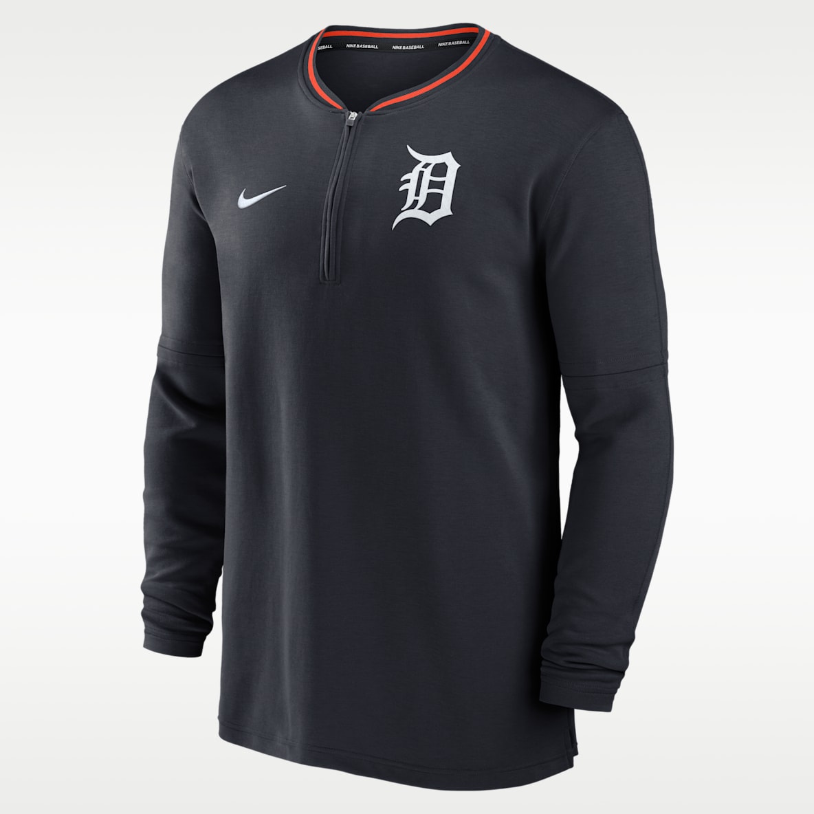 Detroit Tigers Authentic Collection Men's Nike Dri-FIT MLB 1/2-Zip Long-Sleeve Top