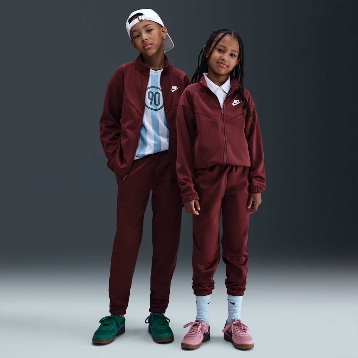 Nike Sportswear Conjunto deportivo Dri-FIT para niños talla grande