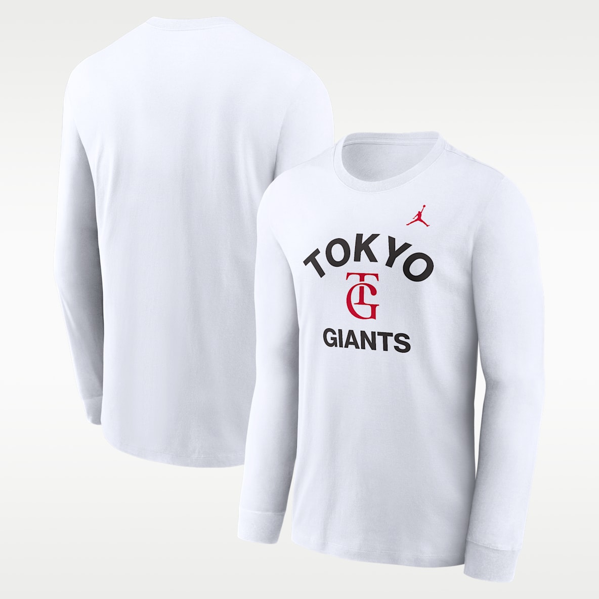東京 読売ジャイアンツ x ジョーダン エクスクルーシブコレクション メンズ ロングスリーブ Tシャツ
