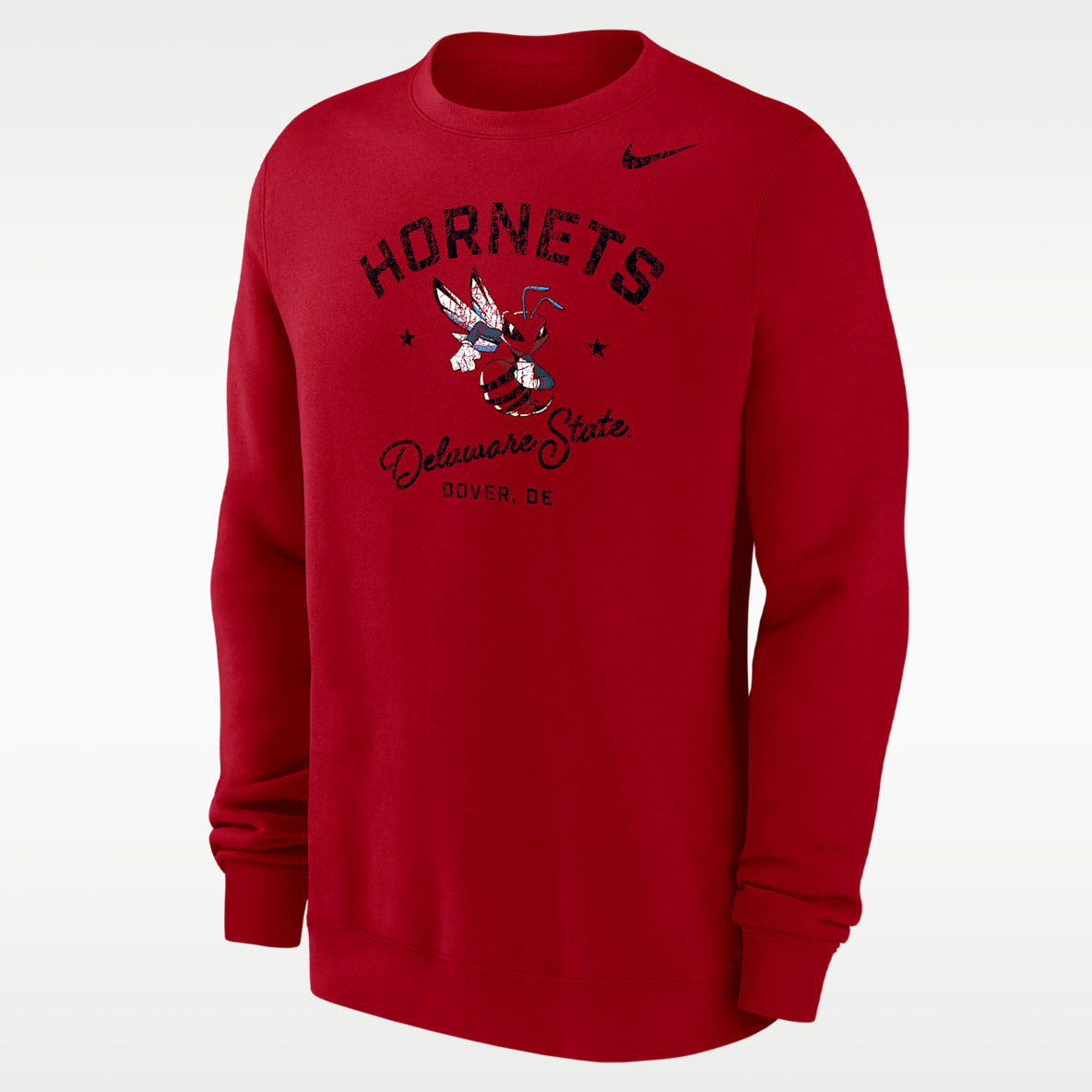 Nike College (Delaware State University) Men’s Club Fleece Crew-Neck Sweatshirt