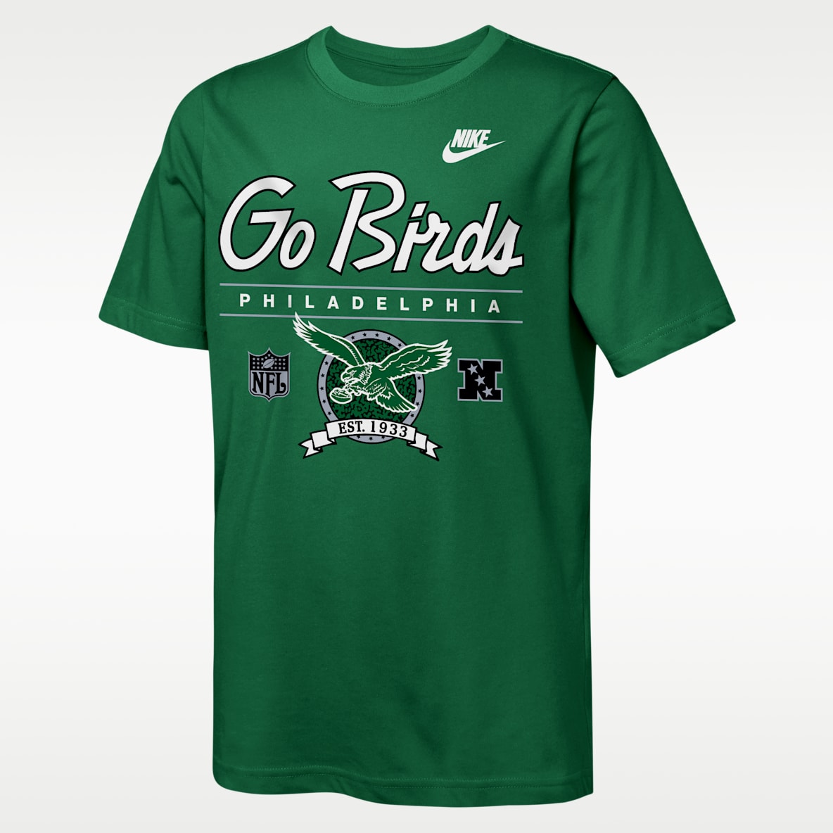 Philadelphia Eagles Rewind Hometown Slub Big Kids' Nike Dri-FIT NFL T-Shirt