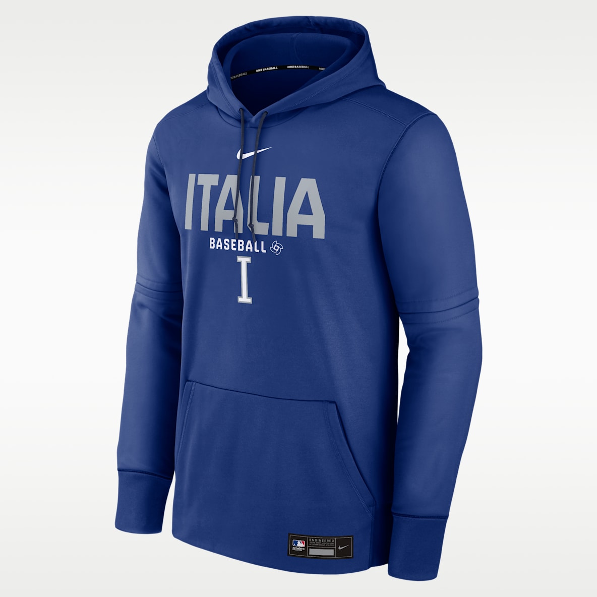 Italy National Baseball Team 2026 World Baseball Classic Authentic Collection Men's Nike Therma Pullover Hoodie