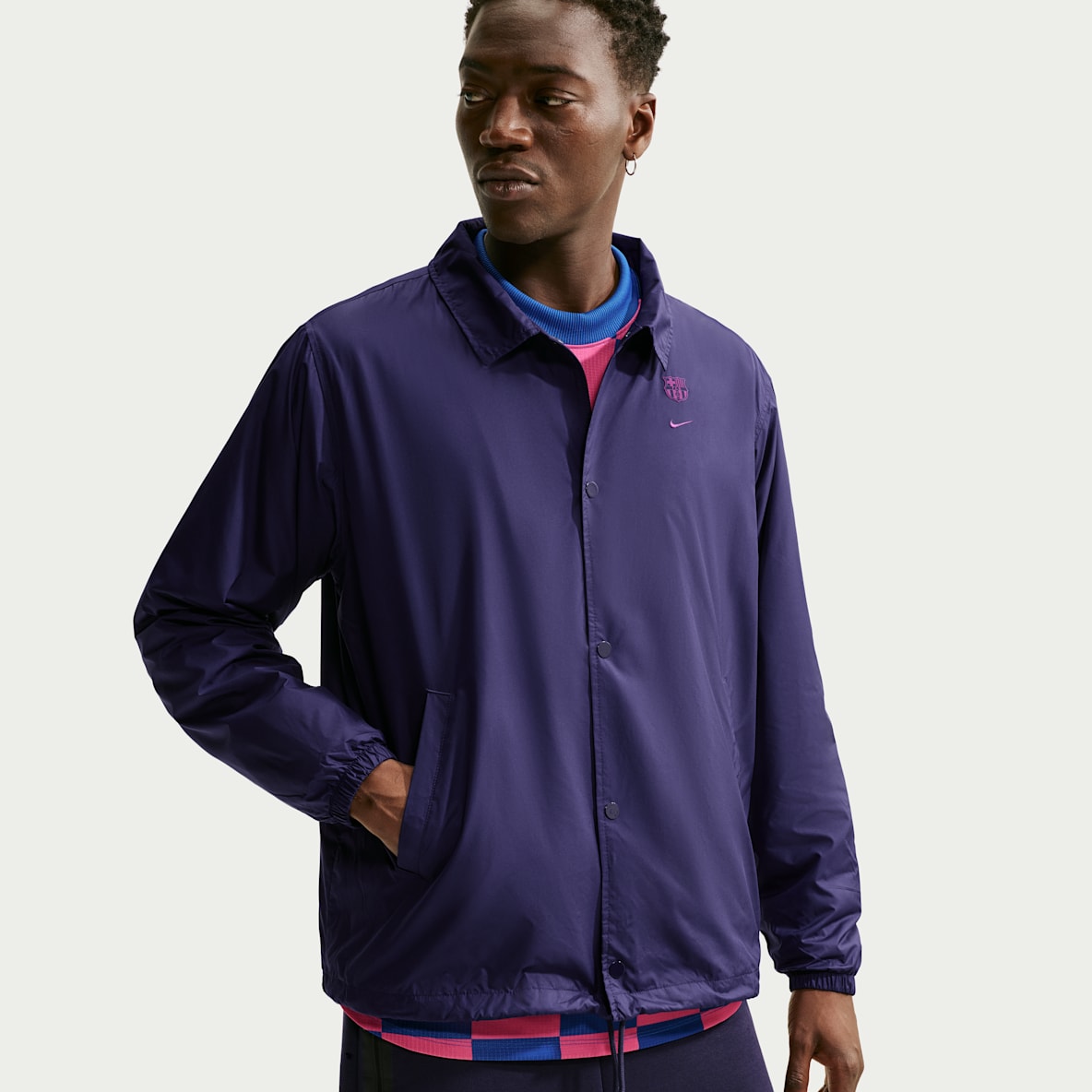 FC Barcelona Club Men's Nike Soccer Coaches' Jacket