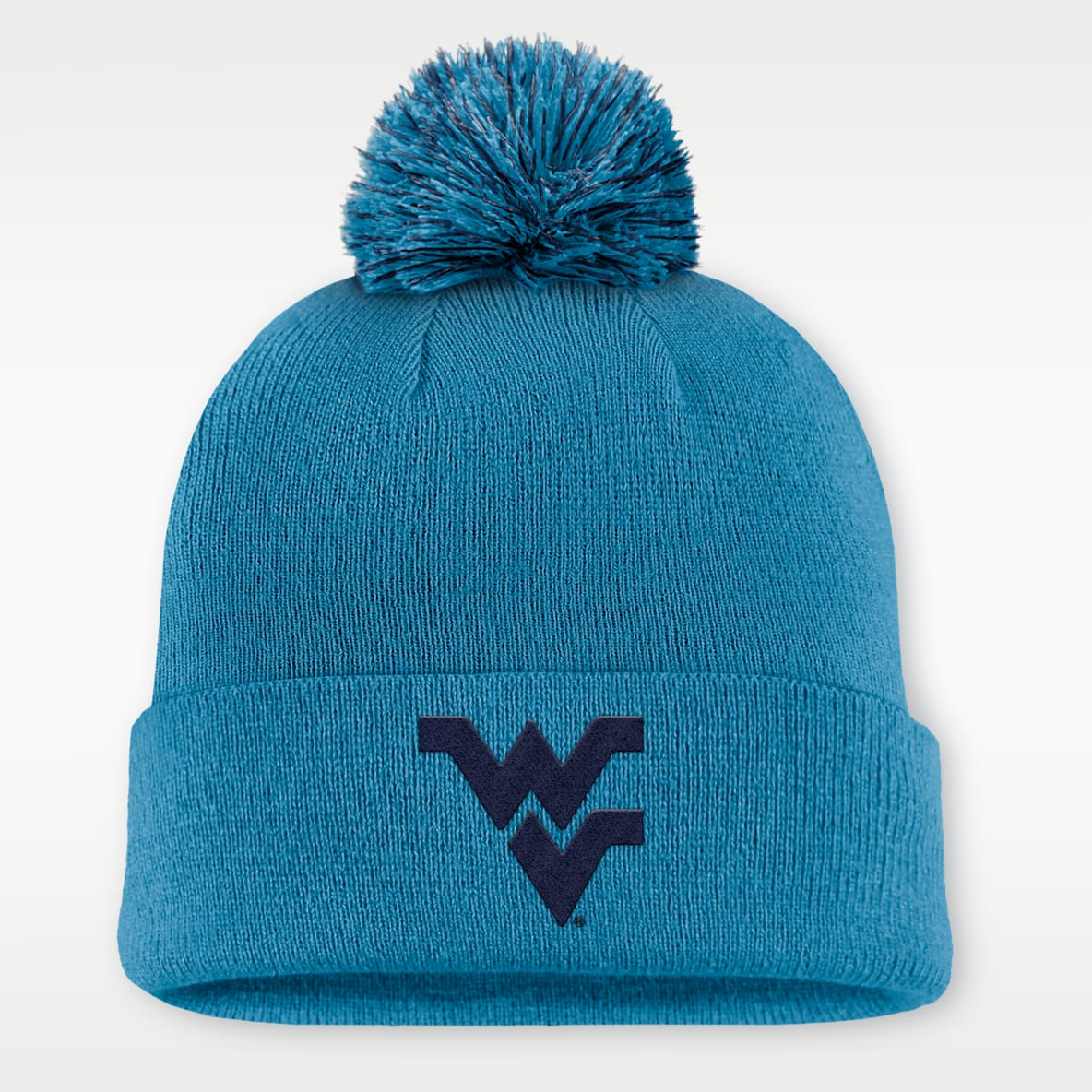 West Virginia Primetime Campus Toned Men's Nike College Cuffed Pom Beanie
