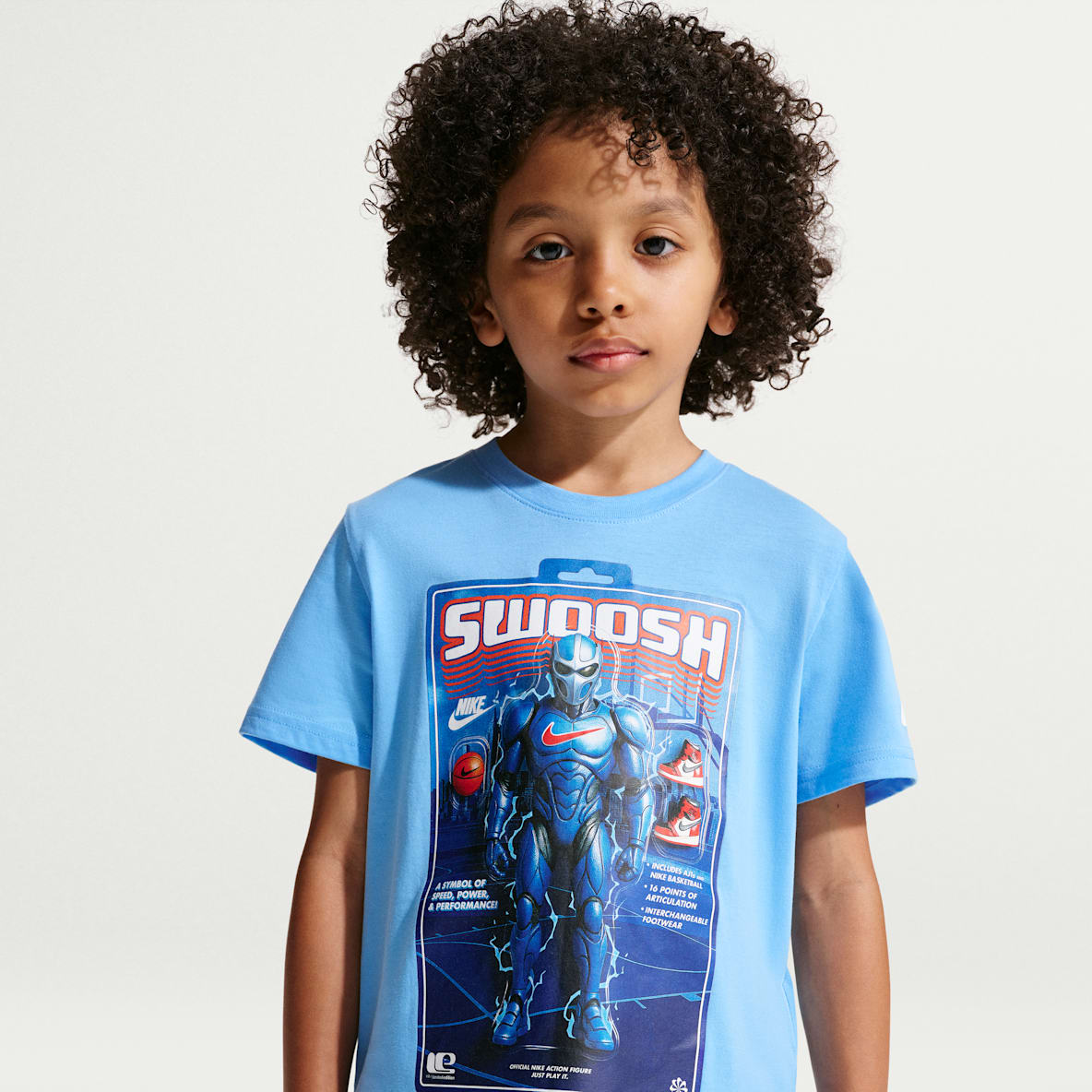 Nike Little Kids' Swoosh Action Figure T-Shirt