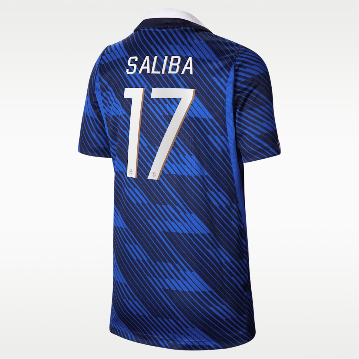 William Saliba France National Team 2026 Stadium Home Jersey de fútbol Nike Dri-FIT para niños talla grande