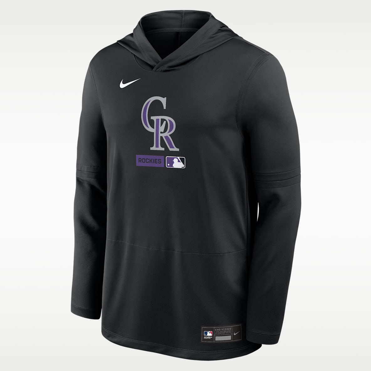 Colorado Rockies Authentic Collection Men's Nike Dri-FIT MLB Long-Sleeve Hooded Top