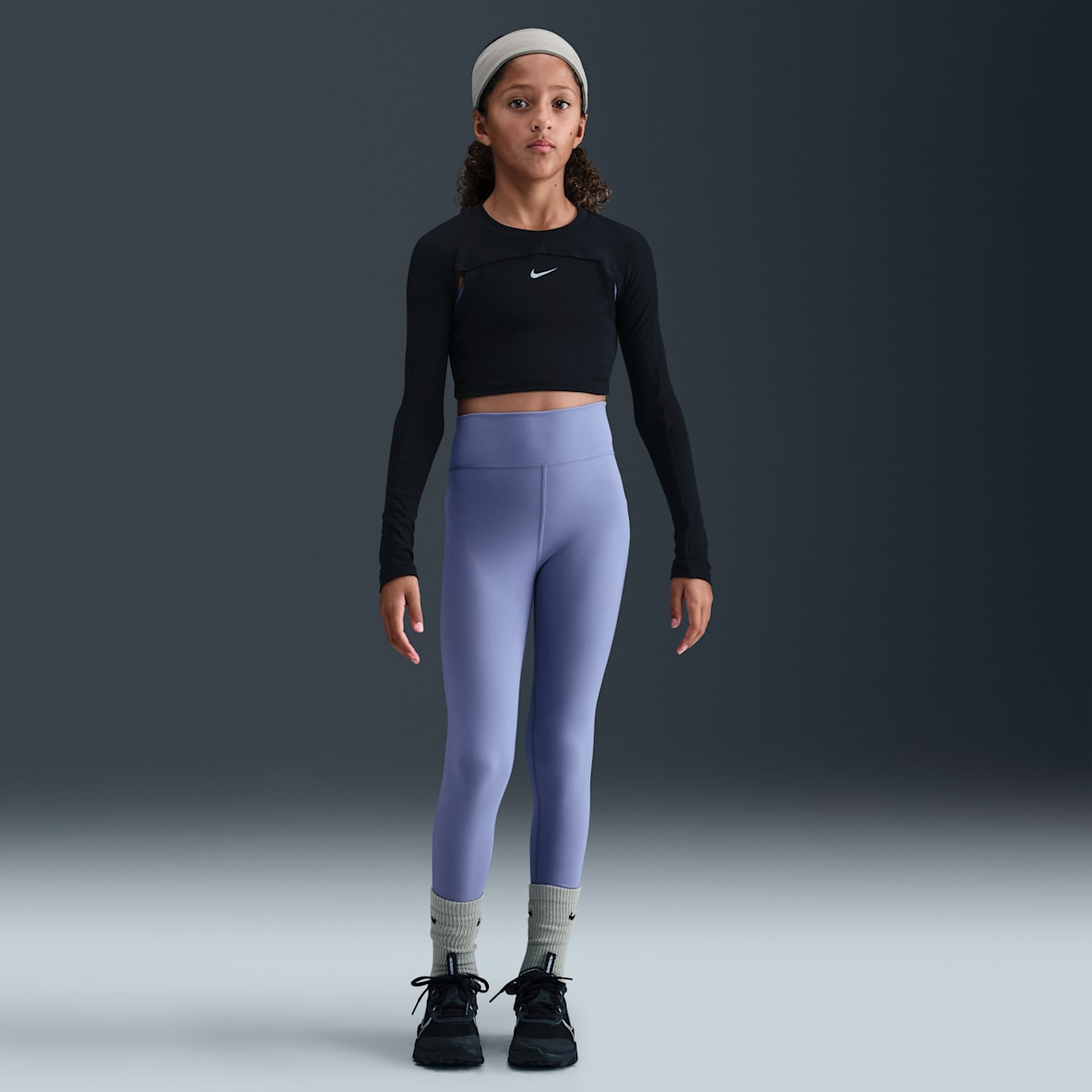 Nike One Big Kids' (Girls') Dri-FIT High-Waisted Leggings