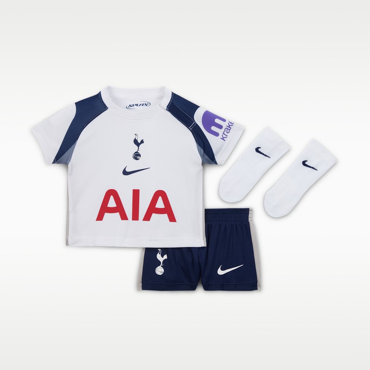 Tottenham Hotspur 2025/26 Stadium Home Baby/Toddler Nike Football Replica 3-Piece Kit