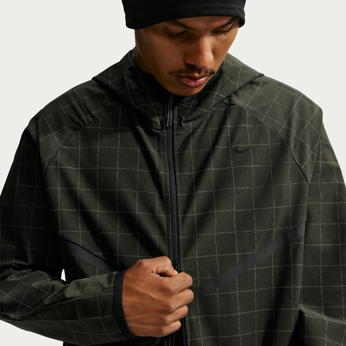 Nike Tech Men's Loose Dri-FIT Shori Knit Full-Zip All-Over-Print Jacket