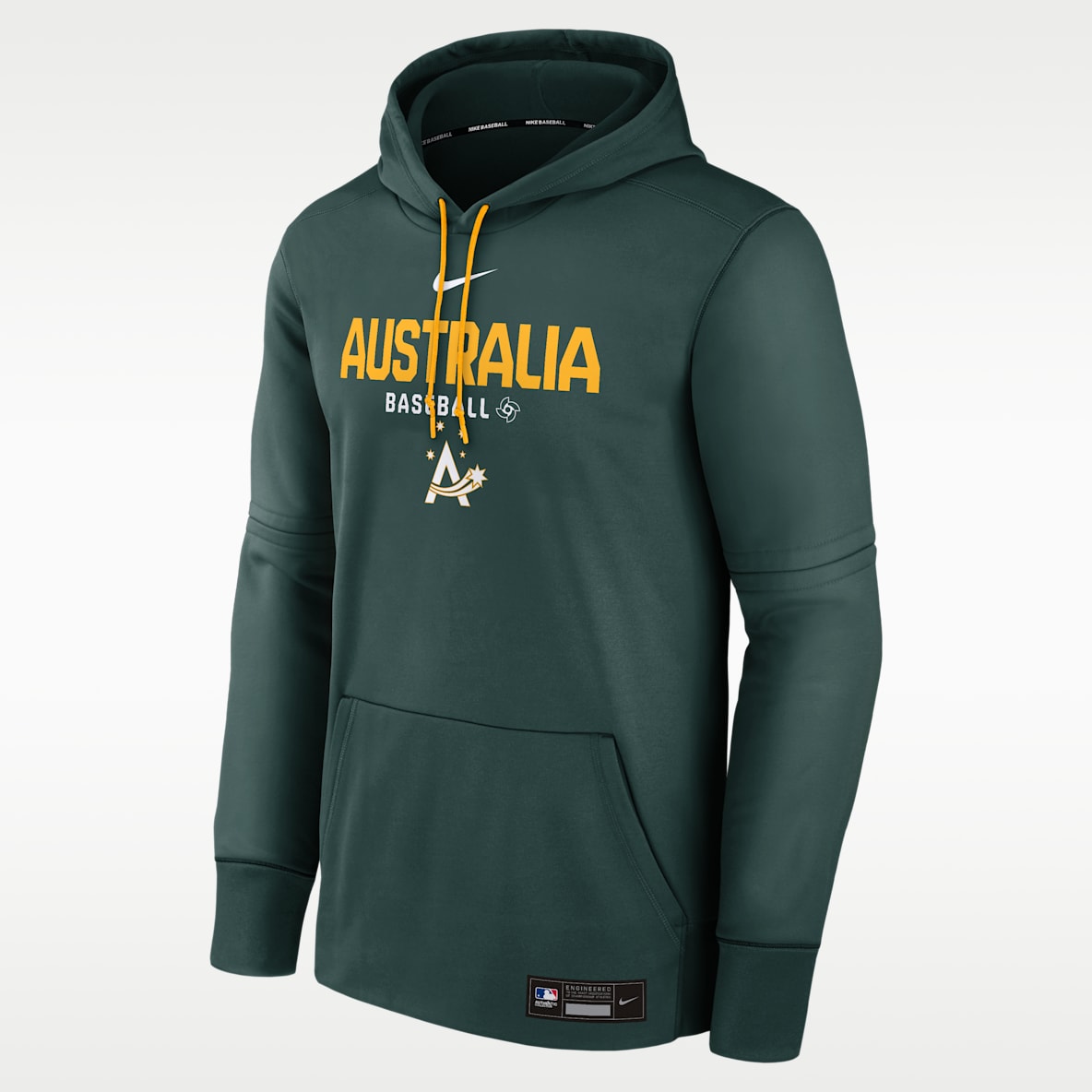 Australia National Baseball Team 2026 World Baseball Classic Authentic Collection Men's Nike Therma Pullover Hoodie