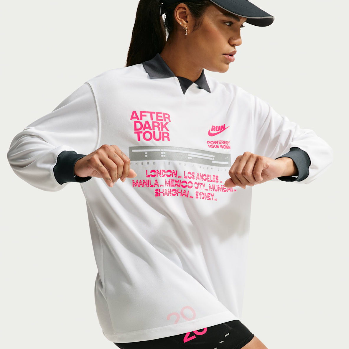 Nike After Dark Tour Playera de correr de manga larga Dri-FIT para mujer