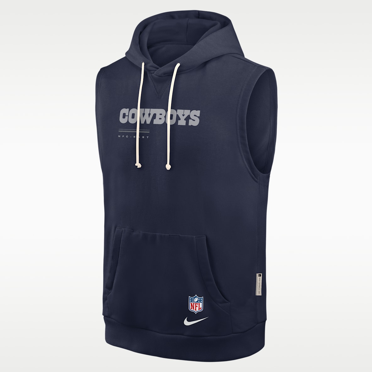 Dallas Cowboys Sideline Men's Nike Dri-FIT NFL Sleeveless Pullover Hoodie