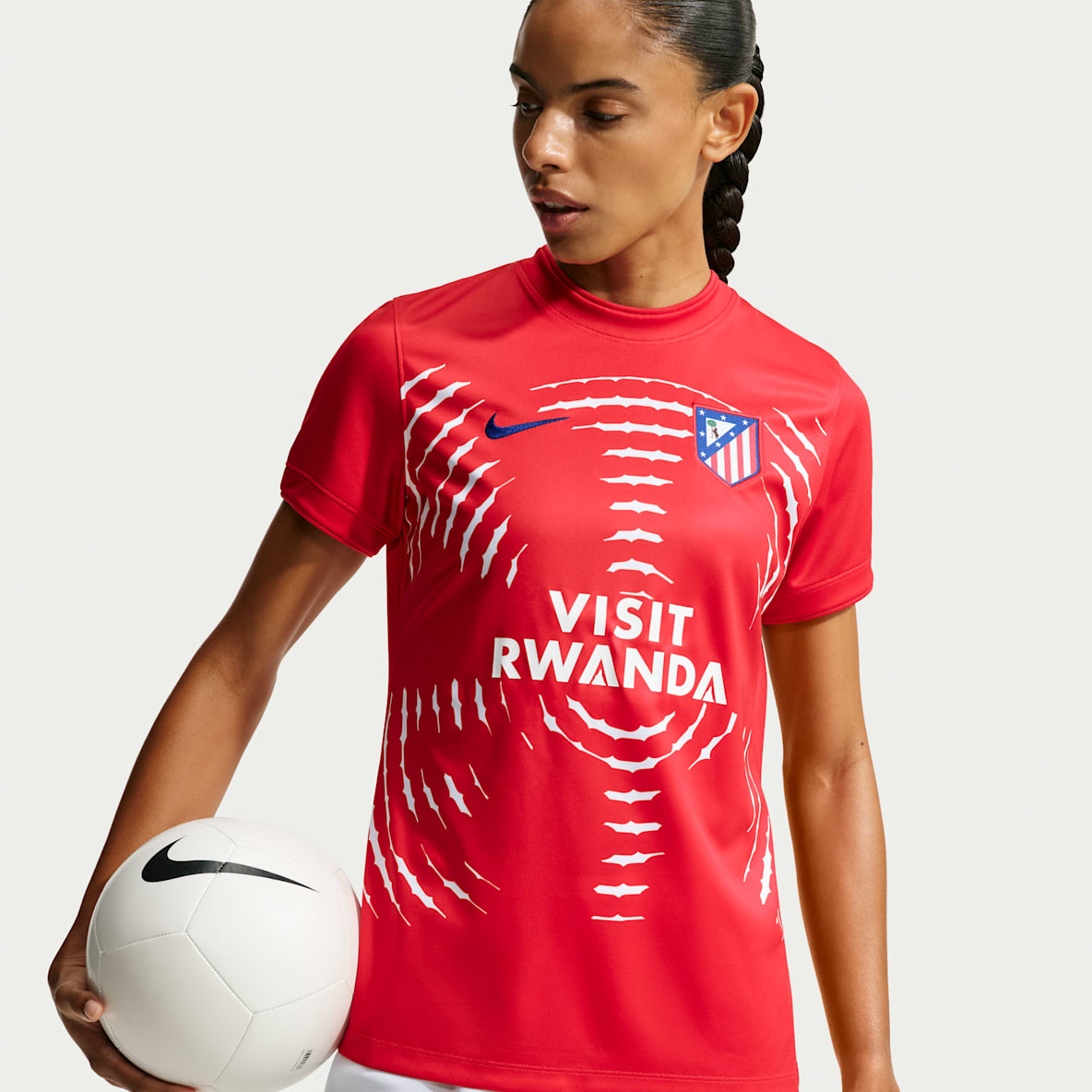 Atlético Madrid Home Women's Nike Dri-FIT Football Pre-Match Top