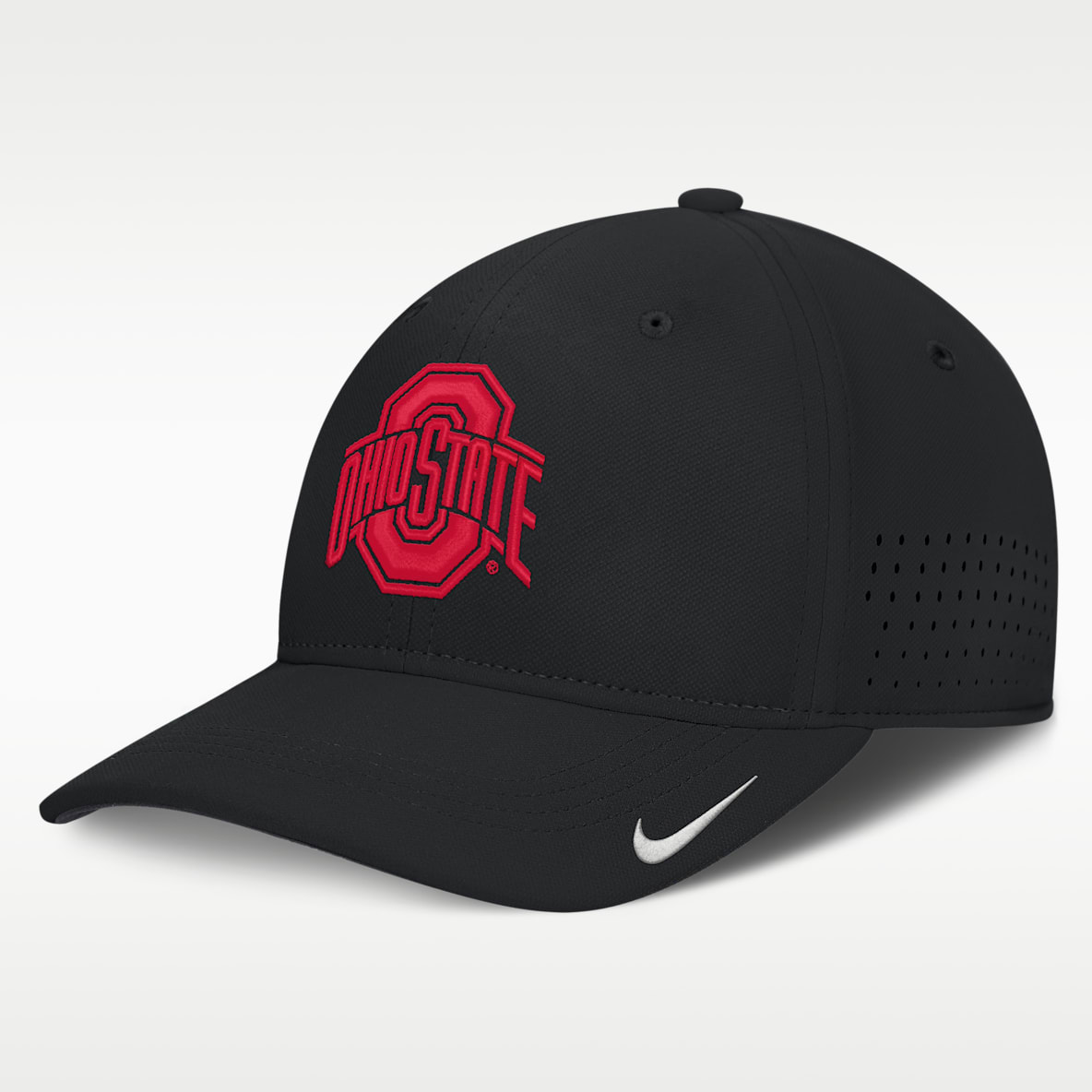 Ohio State Sideline Practice Gorra universitaria Nike Dri-FIT para hombre