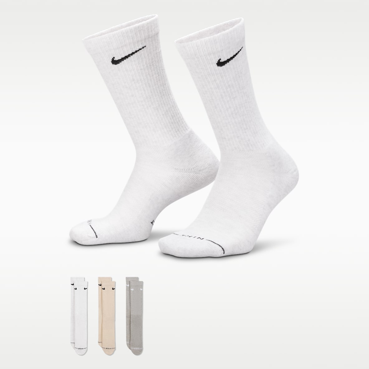 Nike Everyday Elevated Chaussettes mi-mollet (3 paires)
