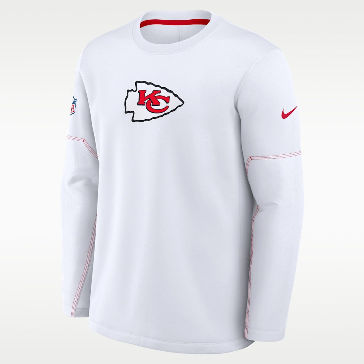 Kansas City Chiefs Sideline Coaches Men's Nike Therma-FIT NFL Long-Sleeve T-Shirt