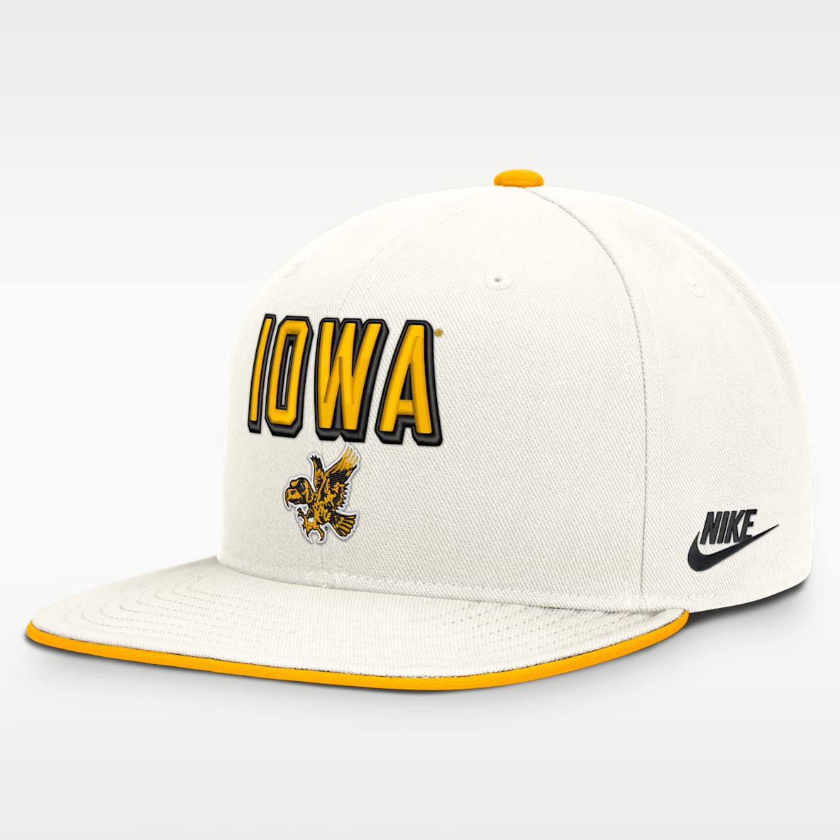 Iowa Legacy Letter & Mascot Pro Gorra universitaria Nike Dri-FIT ajustable para hombre
