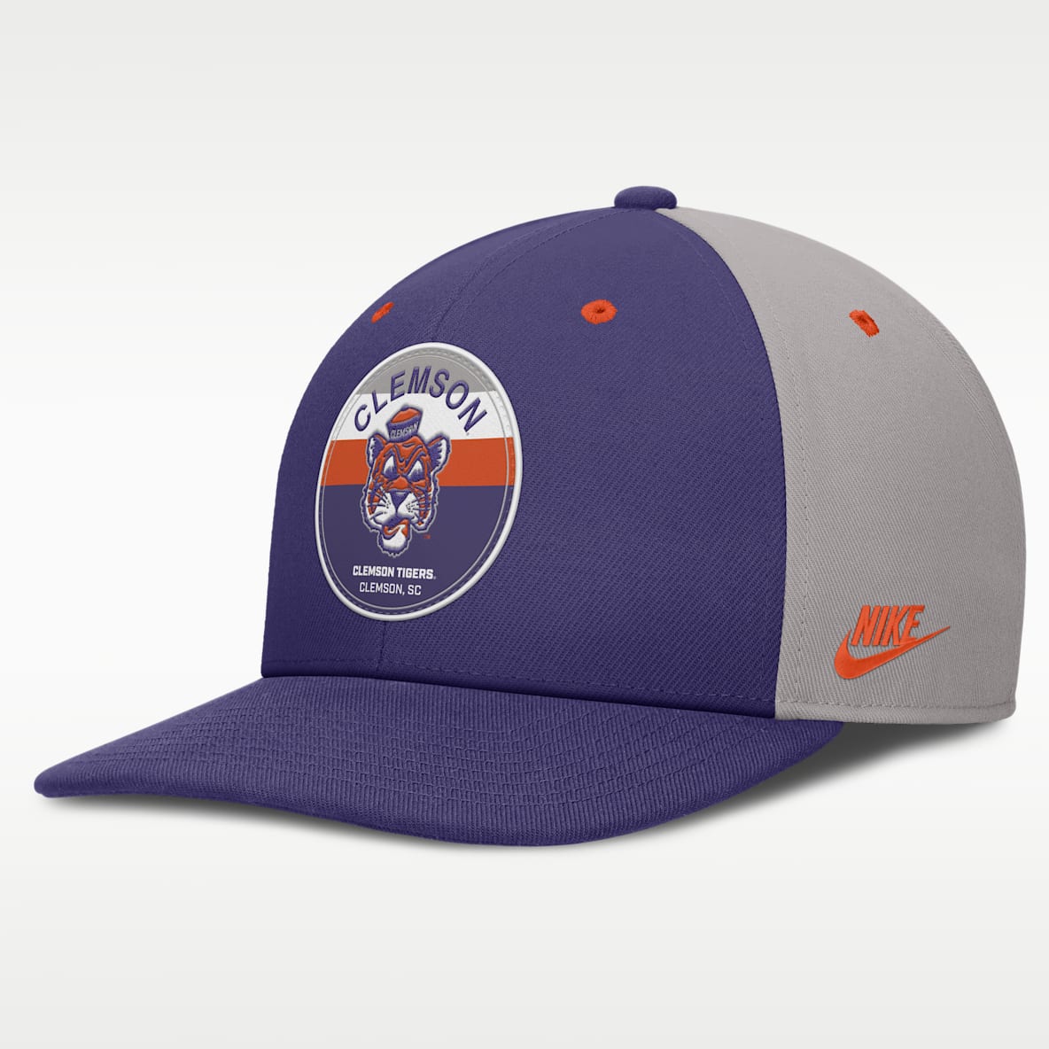 Clemson Athletic Prep Pro Men's Nike Dri-FIT College Adjustable Hat