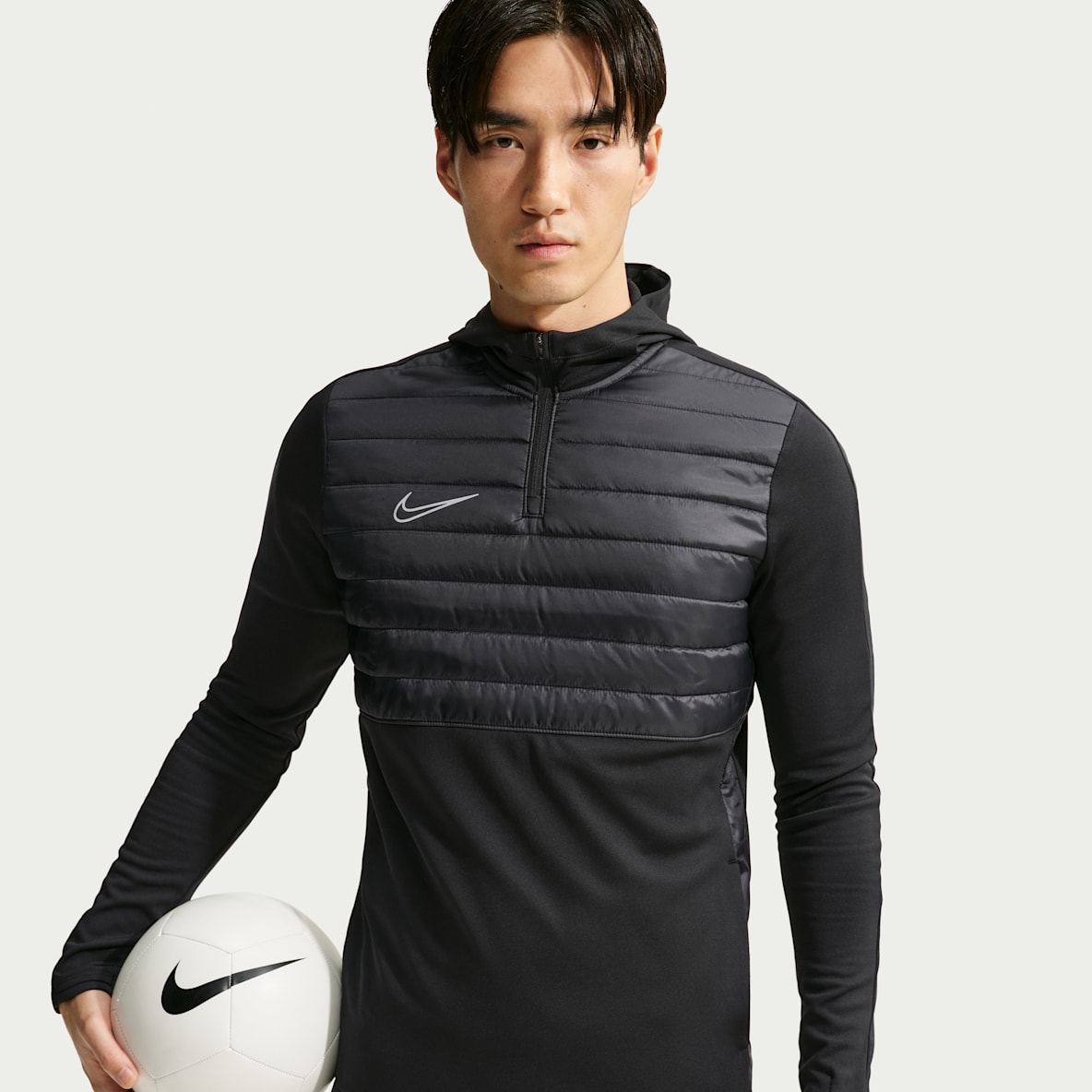 나이키 아카데미 윈터 워리어 남성 써마 핏 축구 드릴 탑
