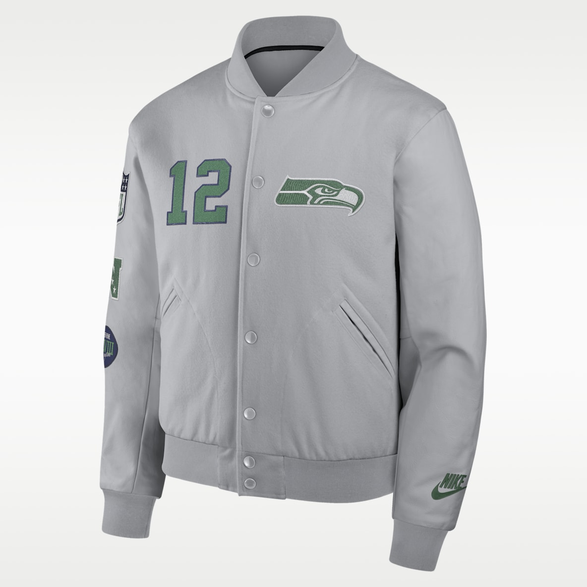 Seattle Seahawks Rivalries Collection Men's Nike NFL Full-Snap Varsity Jacket