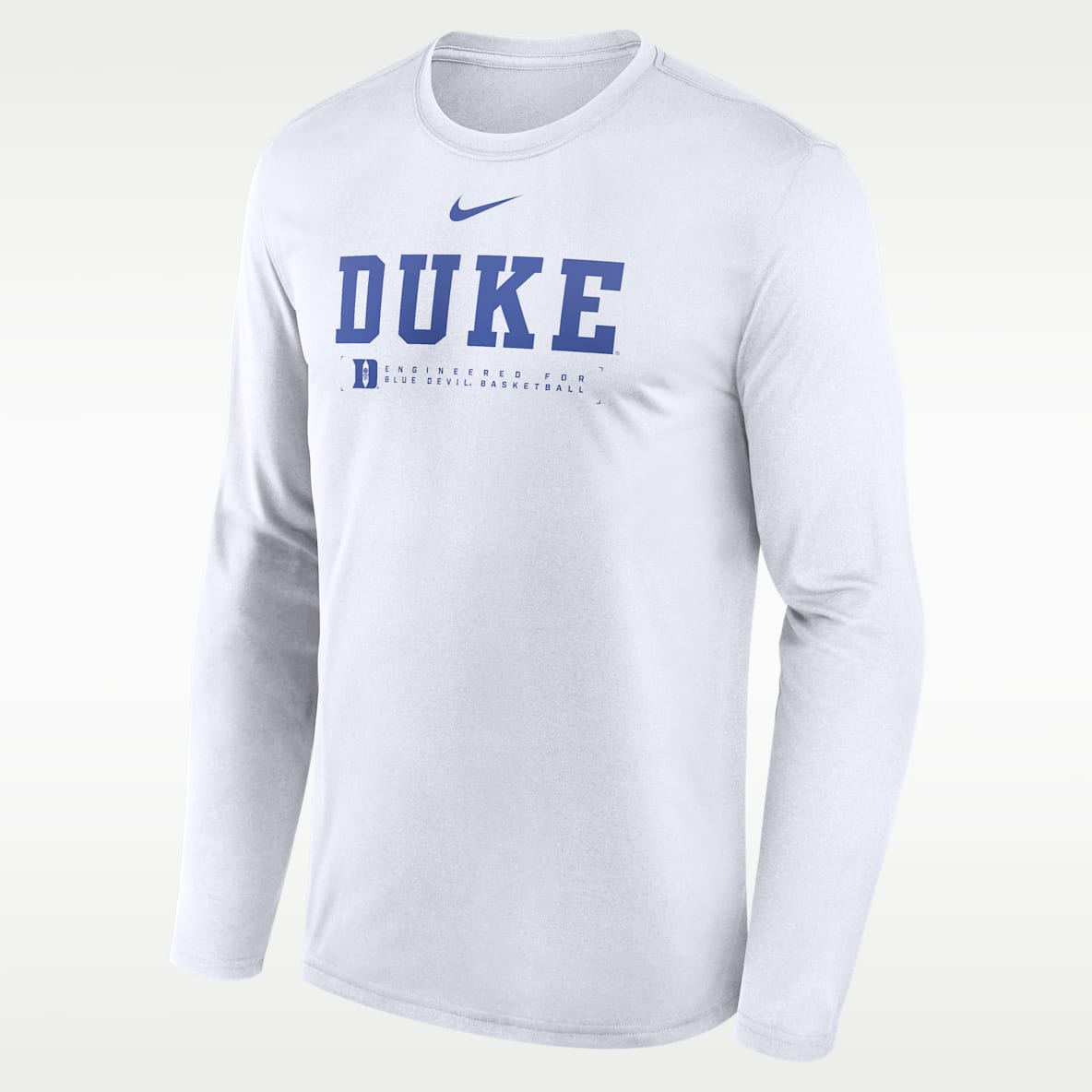 Duke Courtside Basketball Shootaround Legend Men's Nike Dri-FIT College Long-Sleeve T-Shirt
