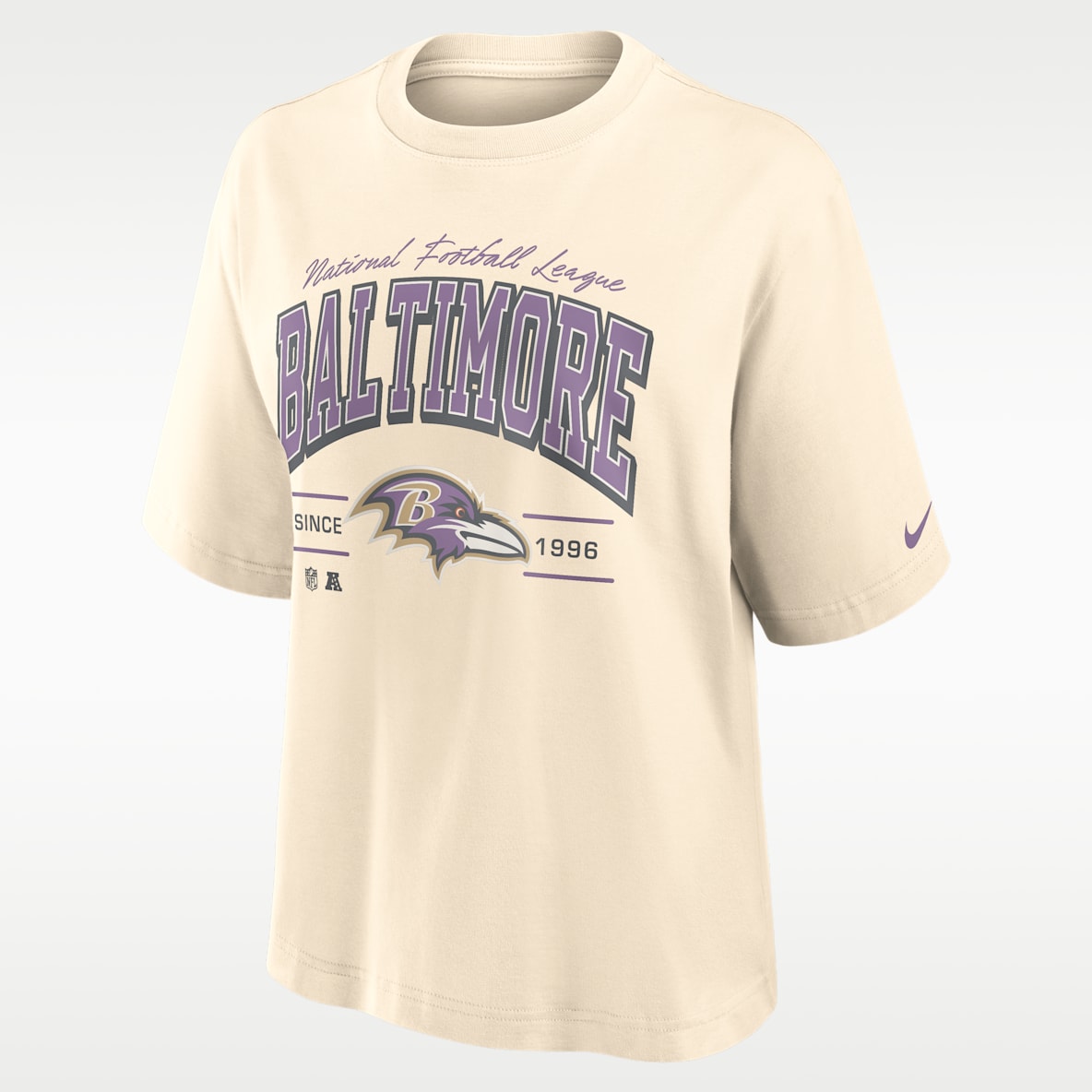 Baltimore Ravens Vintage Mod Boxy Women's Nike NFL T-Shirt