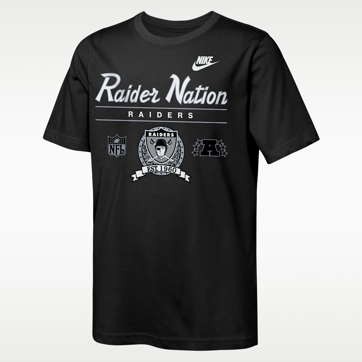 Las Vegas Raiders Rewind Hometown Slub Big Kids' Nike Dri-FIT NFL T-Shirt