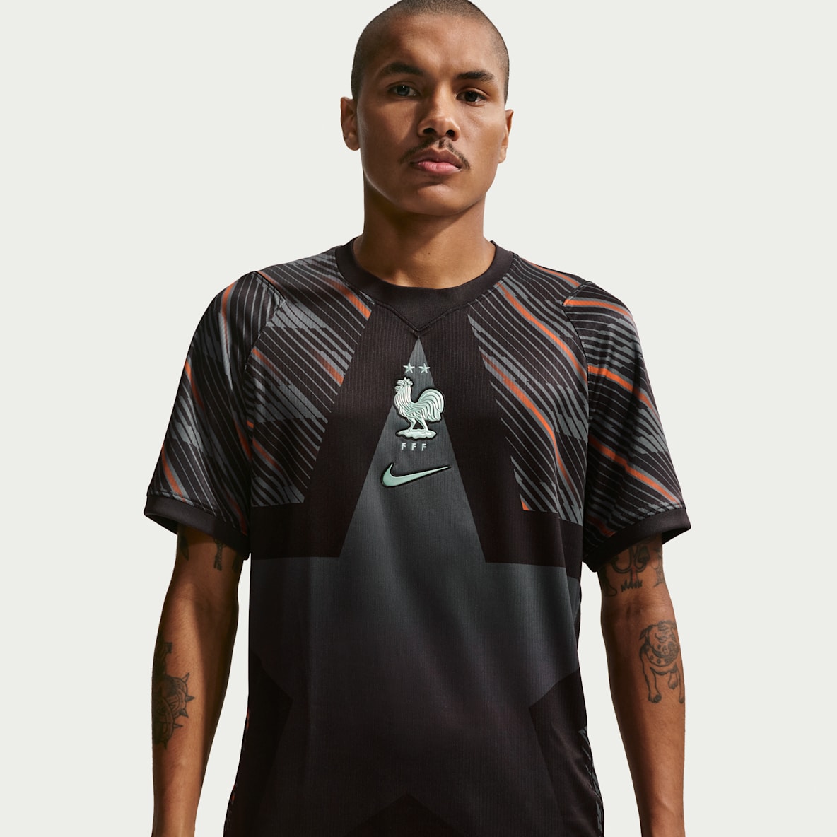 Francia portero 2026 Stadium Jersey de fútbol de manga corta Nike Dri-FIT Replica para hombre