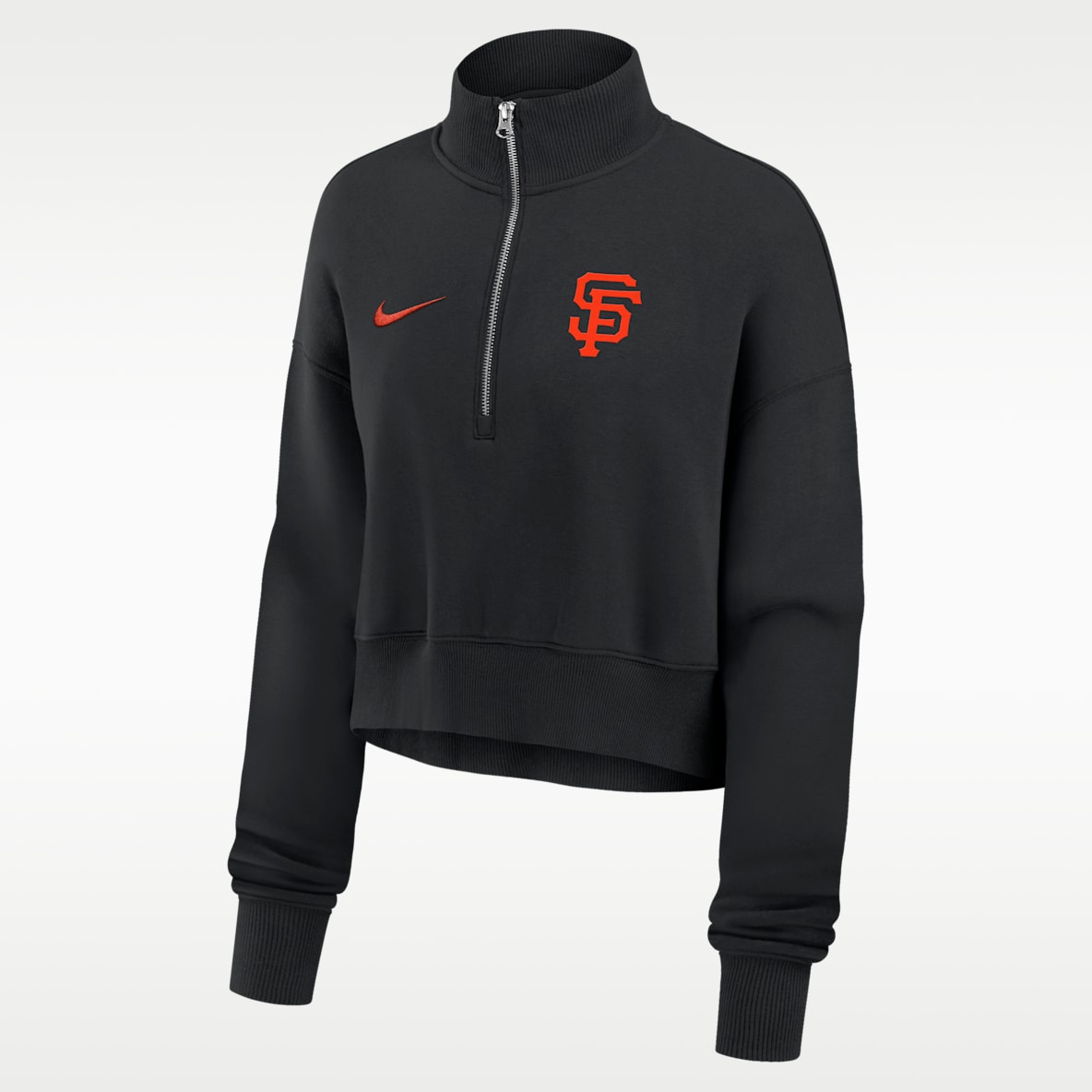 San Francisco Giants Phoenix Women's Nike MLB Cropped 1/4-Zip Crew