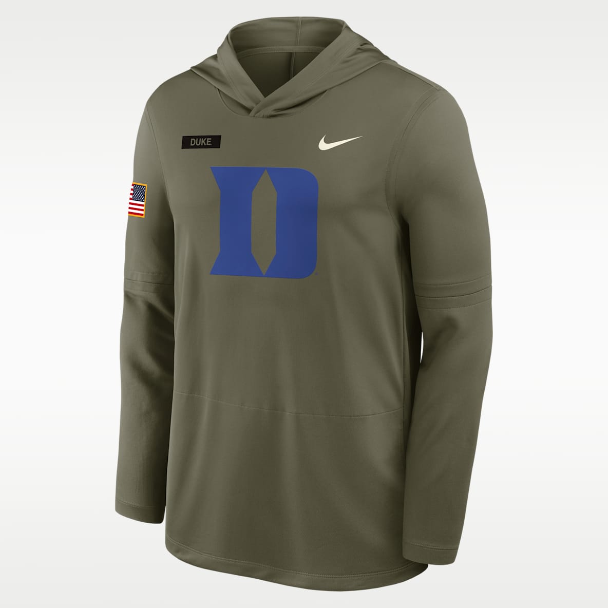 Duke 2025 Military Appreciation Men's Nike Dri-FIT College Long-Sleeve Hooded Top
